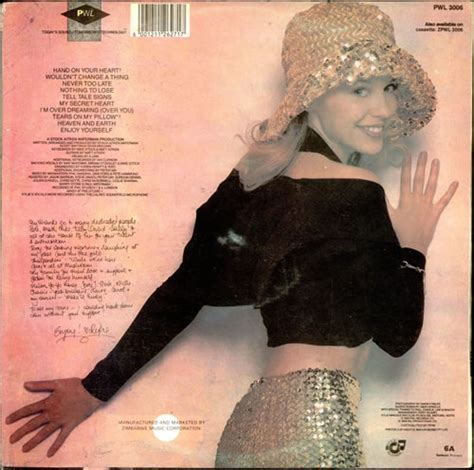 Kylie Minogue Enjoy Yourself Zimbabwe Vinyl Lp Album Lp Record