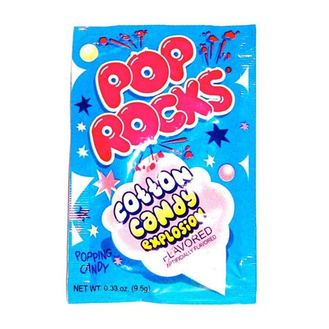 Bayside Candy Pop Rocks Cotton Candy Pack Of 12 Pop Rocks