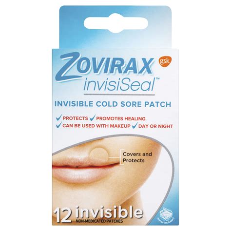 Zovirax Invisiseal Invisible Cold Sore Patches 12 Pack Discount Chemist
