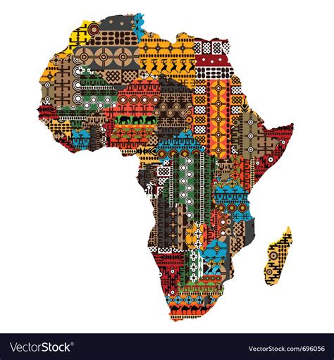 Africa Map Royalty Free Vector Image Vectorstock