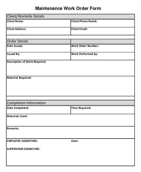 This is the work order template download page. 9+ Job Order Forms - Free Sample, Example Format Download ...