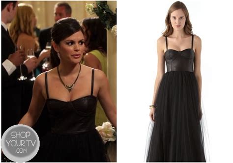 Hart Of Dixie Season 2 Episode 22 Zoes Black Leather And Tulle Gown