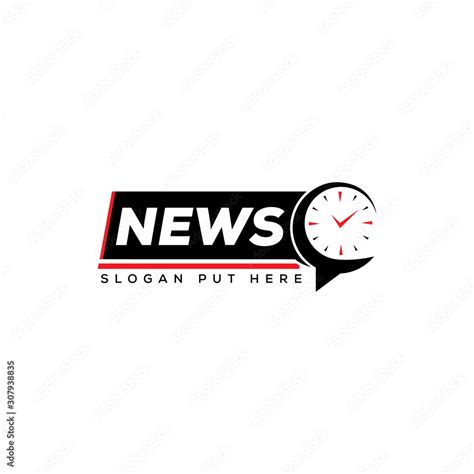 Creative And Modern Letter News Clock Or Watch Logo Design Template