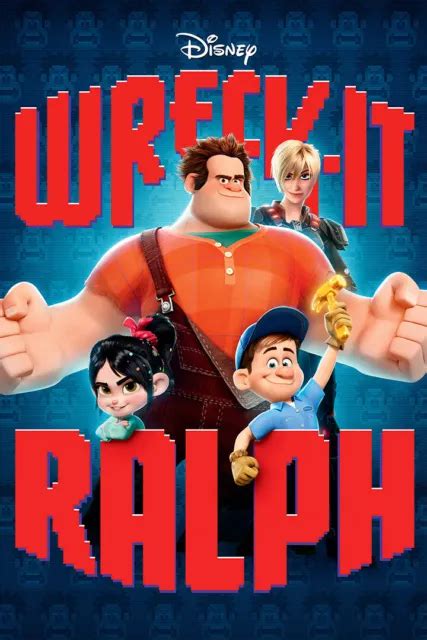 Wreck It Ralph 2012 Movie Art Wall Indoor Room Outdoor Poster 20x30