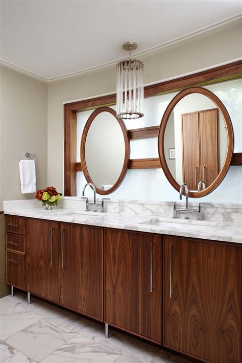 Morgante Wilson Architects Designed This Double Vanity With Custom Oval