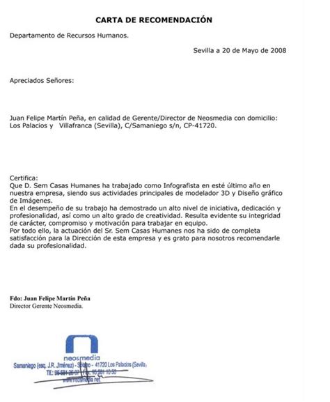 Carta De Referencias Laborales Ejemplo Financial Report