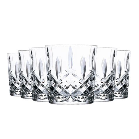 Rcr Crystal Orchestra Cut Glass Dof Double Old Fashioned Whiskey Glasses Tumblers Set 340ml