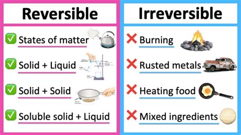 Reversible Vs Irreversible Changes 🤔 Whats The Difference Learn