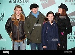 John Simm (second left) with his son Ryan Simm (left), daughter Molly ...