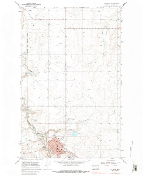 Cut Bank Mt 1966 24000 Scale Map By United States Geological Survey