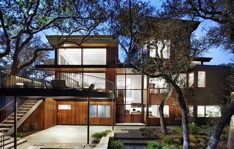 Murphy homes, in madison, al, is a family owned local builder whose focus is on the customer. Wood and Limestone House Built among Trees | Modern House ...