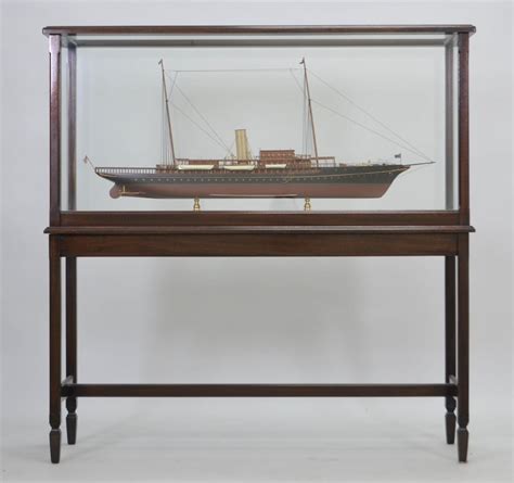 Lot Model Of American Steam Yacht Corsair Owner Jp Morgan