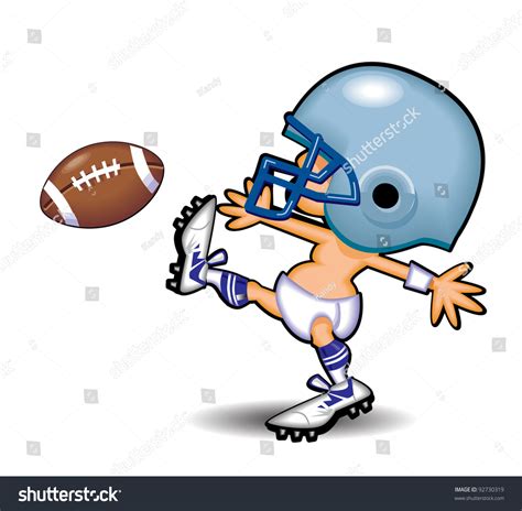 Baby Kicking Football Stock Vector Illustration 92730319 Shutterstock
