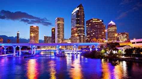 Downtown Tampa By Night Florida Usa The Pinnacle List