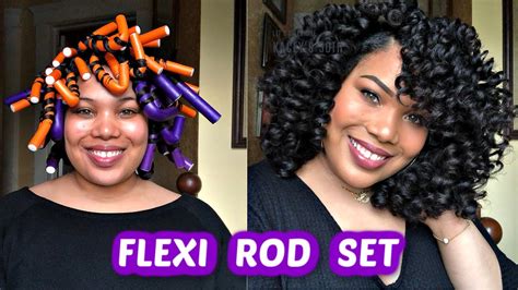 Foolproof Flexi Rod Tutorial On Blown Out Natural Hair So Easy Youtube