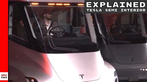 Tesla Semi Truck Interior Explained Youtube