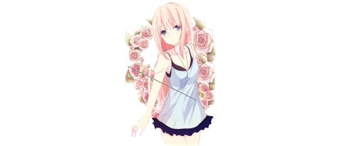 Anime Girl Rose Transparent Background By Kitty0neko On