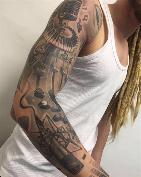 Music Tattoo Sleeve Designs Ideas And Meaning Tattoos