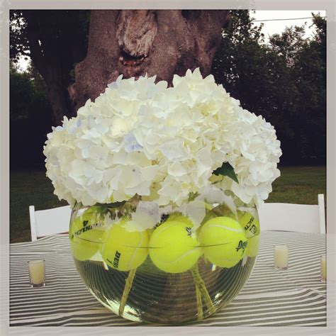 Tennis Fits Into Every Season Centerpiece A For The Tennis Cocktail