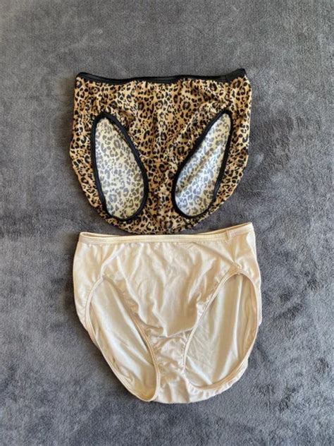 Vintage Panties Pack Vanity Fair Illuminations Nude Cheetah Bikini