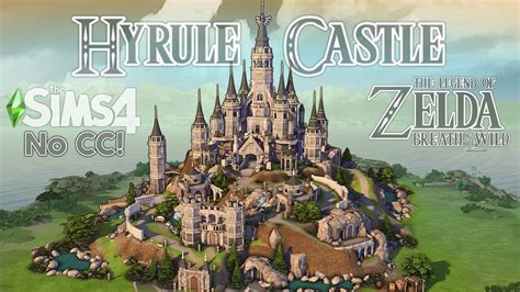 Spent 100 Hours To Build Hyrule Castle In The Sims 4 No Cc
