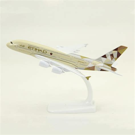 20cm Airplanes Etihad Airways Airbus A380 Airplane Plane Model Diecast