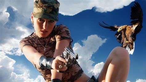 army girls with guns wallpaper