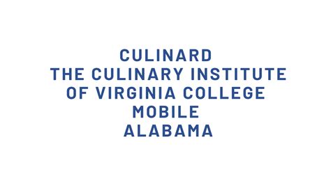 Culinard The Culinary Institute Of Virginia College Mobile Alabama