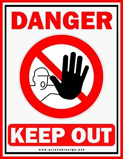 Creative Danger Keep Out Sign Free Download