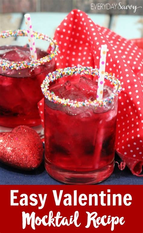 Valentine Easy Mocktail Recipe For Kids Or Adults