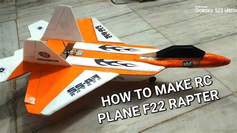 Diyhow To Make Rc F22 Rapterhigh Speed Fighter Jethomemade Rc