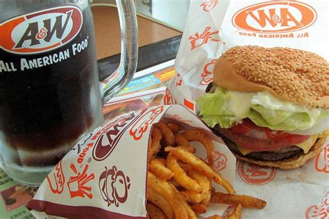 Costing around $3.45, the burger remains pretty inexpensive for the quality of the food you'll be receiving. Burger sales sizzle at fast-food chain A&W | Food, Food ...