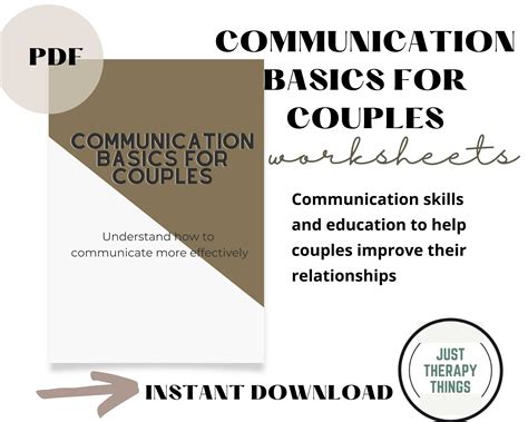 Couples Therapy Worksheets Marriage Counseling Worksheets Etsy