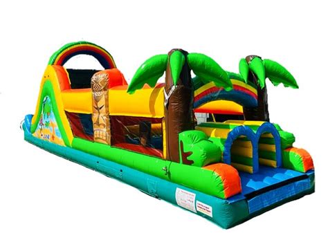 Island Theme Inflatable Slide Rental Acadiana Fun Jumps