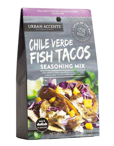 Urban Accents Chile Verde Fish Tacos Seasoning Mix Schoolhouse Earth