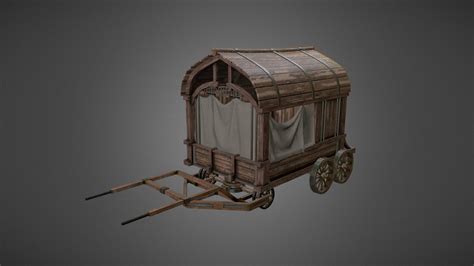 Merchant Wagon Game Asset 3d Model By Vickyseauta 58c58c0 Sketchfab