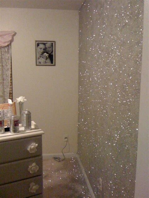 23 Glorious Sparkle Wall Ideas Glitter Bedroom Glitter Paint For
