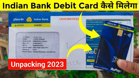Indian Debit Card Unboxing 2023 Indian Bank Atm Card Indian Bank
