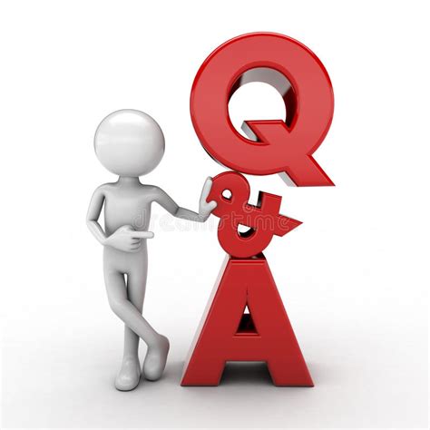 Questions And Answers Man Stock Illustration Illustration Of Faqs