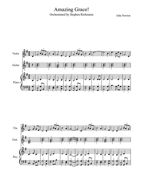 Amazing grace, chords, piano music, song lyric, and guitar tab. Amazing Grace! Sheet music | Download free in PDF or MIDI | Musescore.com