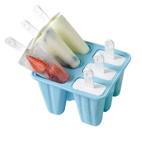Bpa Free Reusable Release Ice Pop Maker Popsicle Molds 6 Pieces
