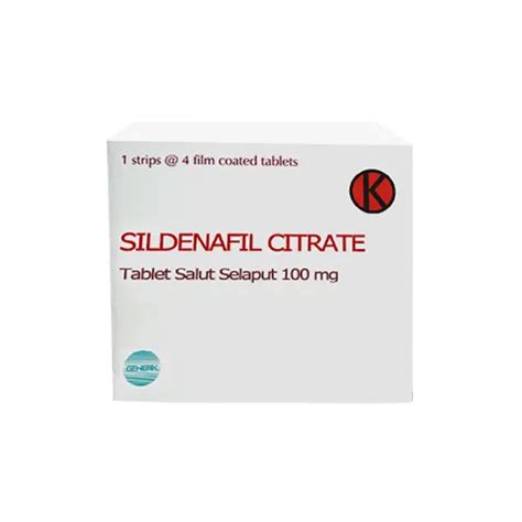 Sildenafil Citrate 100 Mg 4 Tablet Kegunaan Efek Samping Dosis Dan