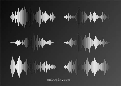 Sound Wave Equalizer Icons Vector Eps Svg Onlygfx