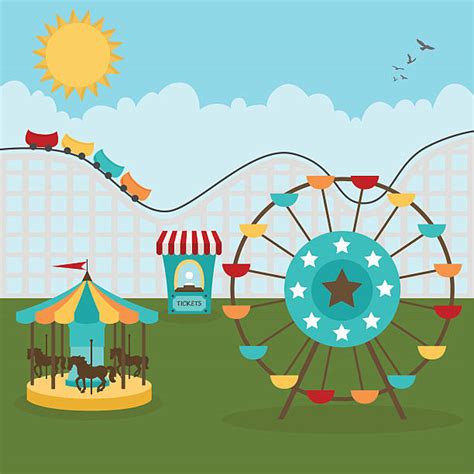 Best Amusement Park Illustrations Royalty Free Vector Graphics And Clip