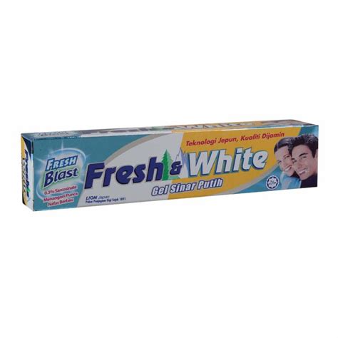 Fresh And White Gel Whitening Toothpaste 160g Shopee Malaysia