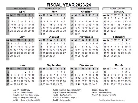 2023 24 Fiscal Year Calendar Uk Template Free Printable Templates