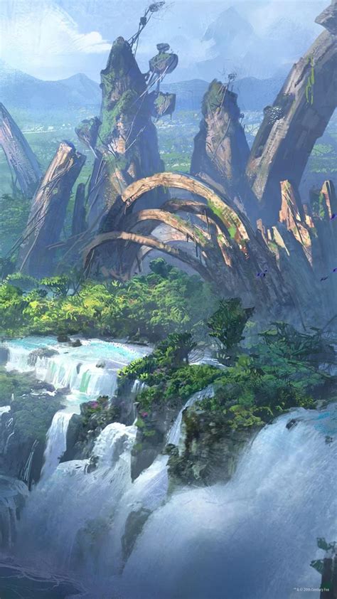 Avatar Pandora Rising Mobile Wallpapers Avatar Fantasy Landscape