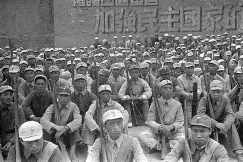 Photo Chinese Communist Eighth Route Army Troops With Unidentified