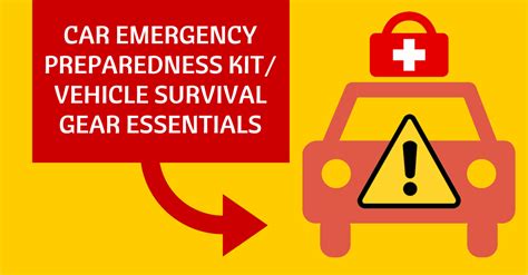 Ensure basic food supplies are also in the cabinets. Car Emergency Preparedness Kit List | Vehicle Survival ...