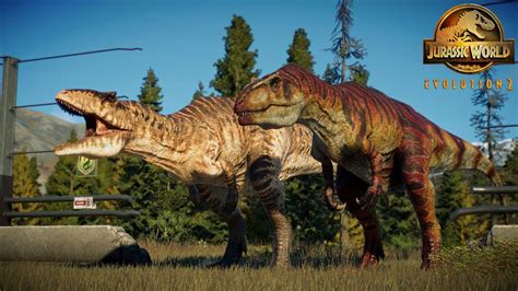 Wwd Giganotosaurus Social Interactions And Hunting Animations In